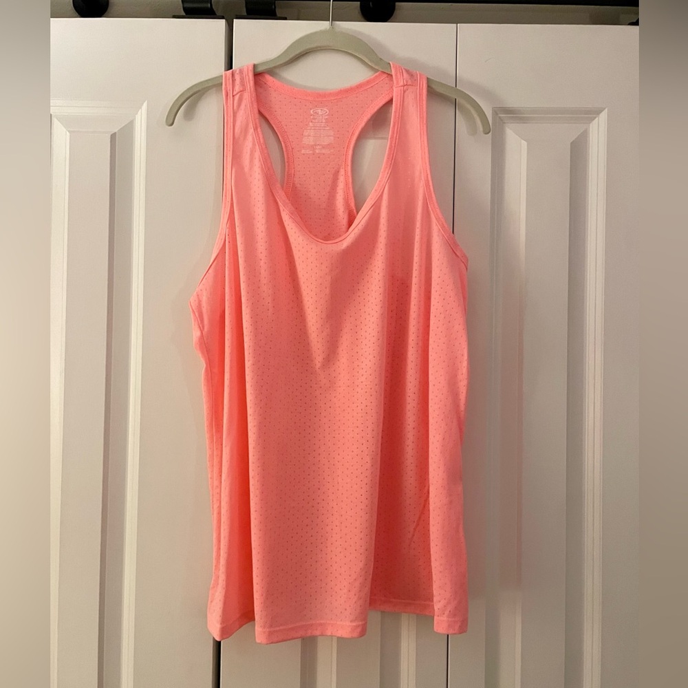 Athletic Works Coral Racerback Tank Top